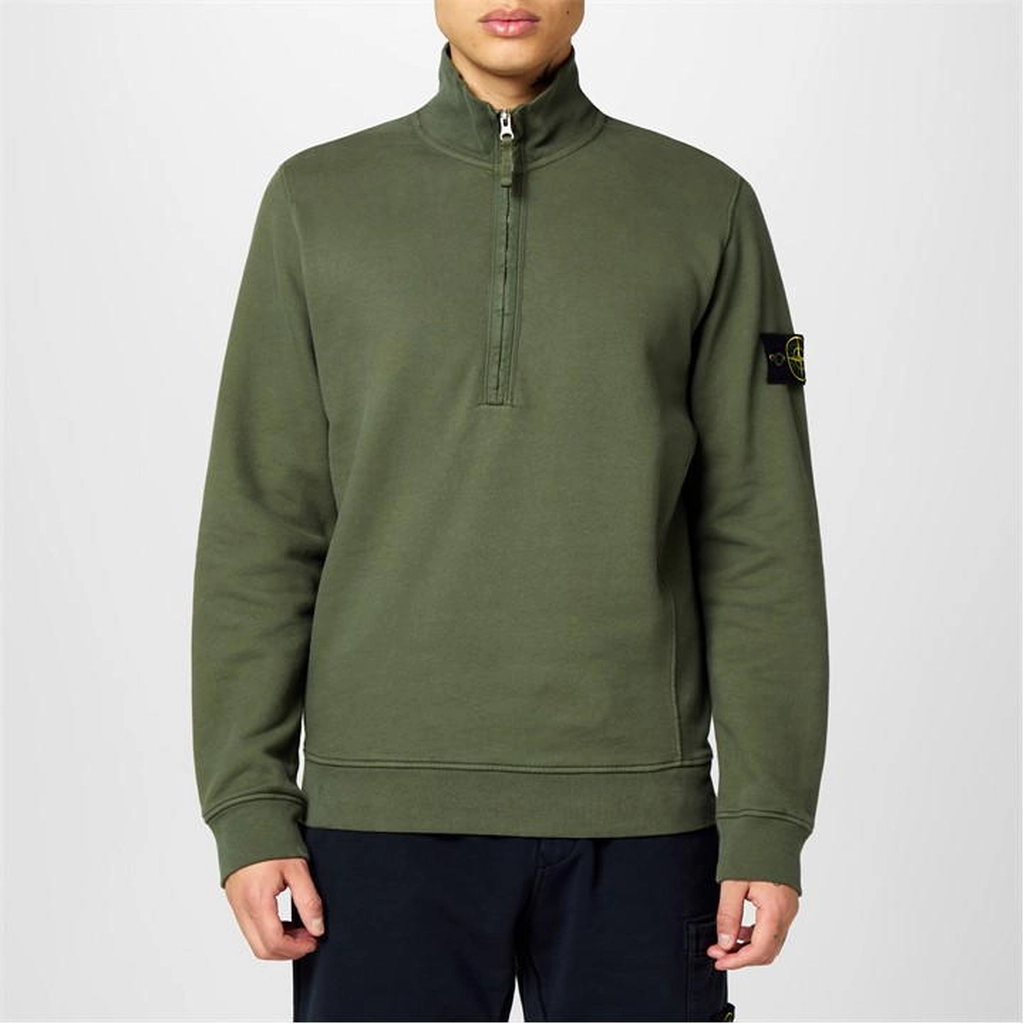 Stone Island Stone Hw Fleece 1/4Z Sn44 - Green